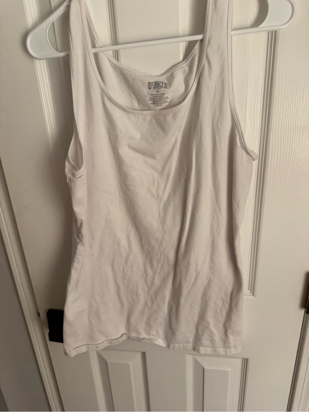 Duluth Trading Co White Women's Ribbed Tank